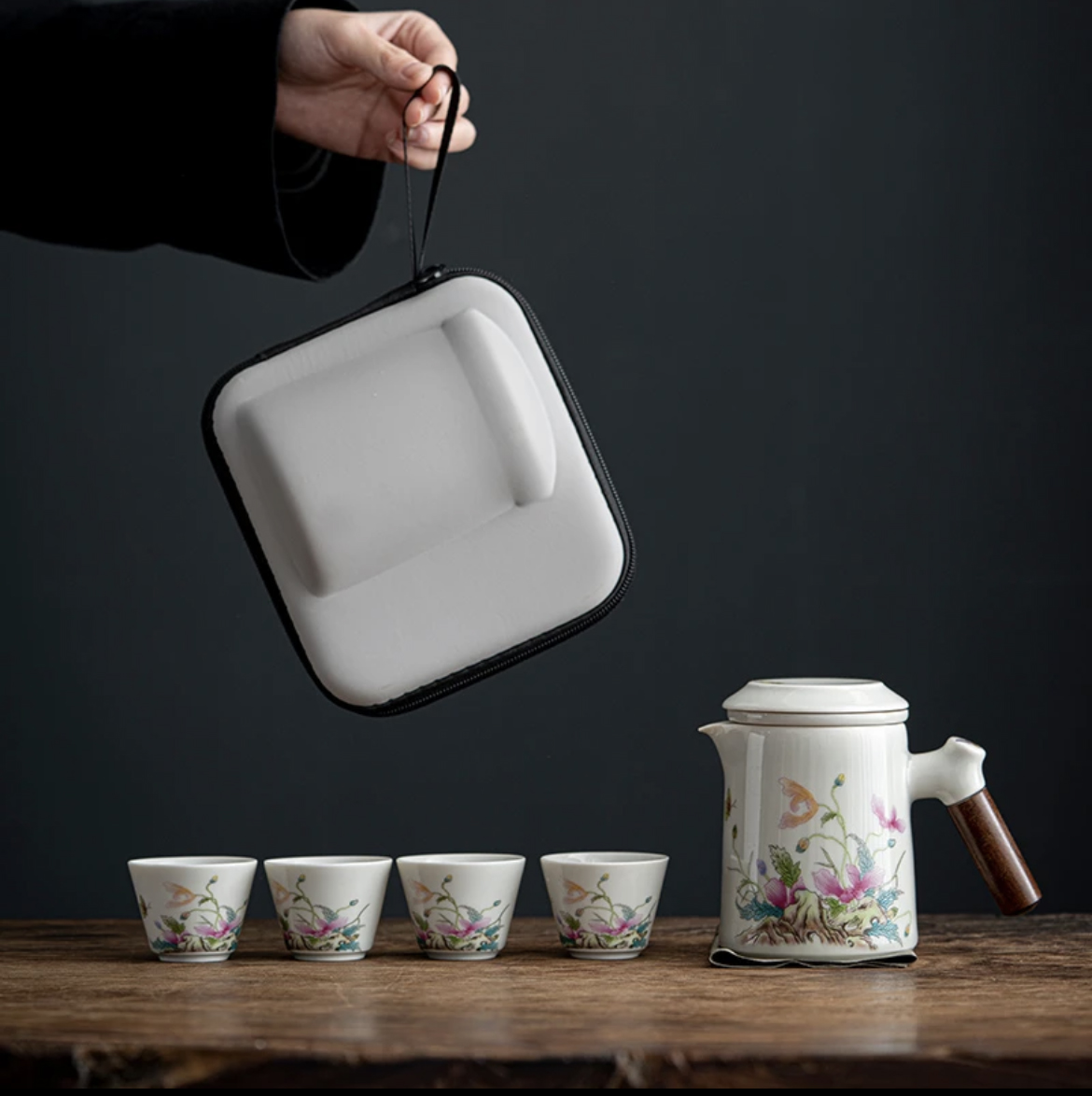 【國人福音】虞美人快客杯，旅行茶具套裝，一壺四杯