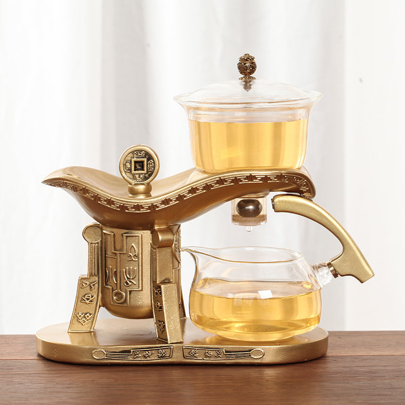 【茶具就找容山堂】2024新款帝王爵杯自動茶具，至尊品位，帝王之選，智享茶韻！