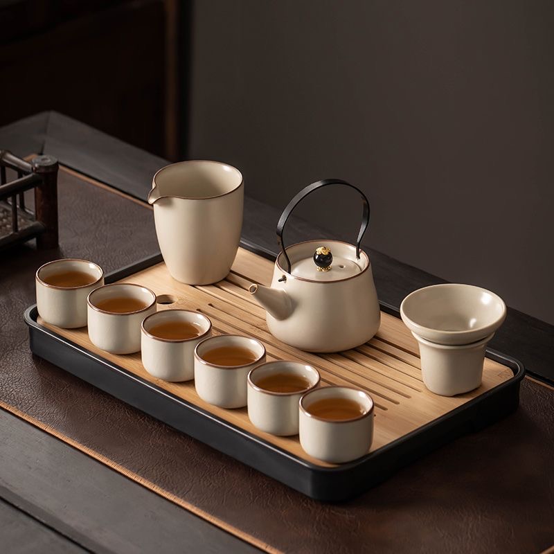 【茶具就找容山堂】傳統工藝，匠心製作！汝窯陶瓷功夫茶具套裝！